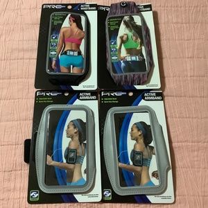4 Pro Strength Active bands, 2 Armbands, 2 Waistbands, new in packages